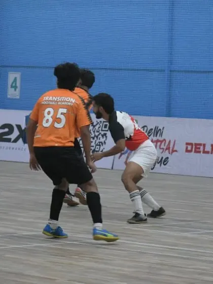 Action from the Delhi Futsal League, where my players develop quick thinking and technical skills in a fast-paced environment.