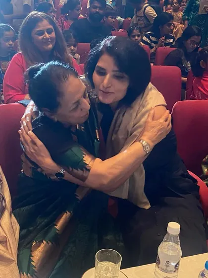 A warm, heartfelt moment with Mrs. Mamta Bhatnagar. The support of experienced educators is invaluable.