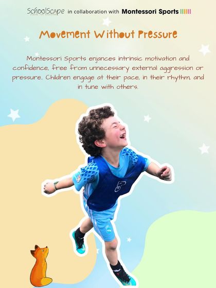 Movement without pressure is a core principle of Montessori Sports. Children engage at their own pace and rhythm, fostering intrinsic motivation and confidence.