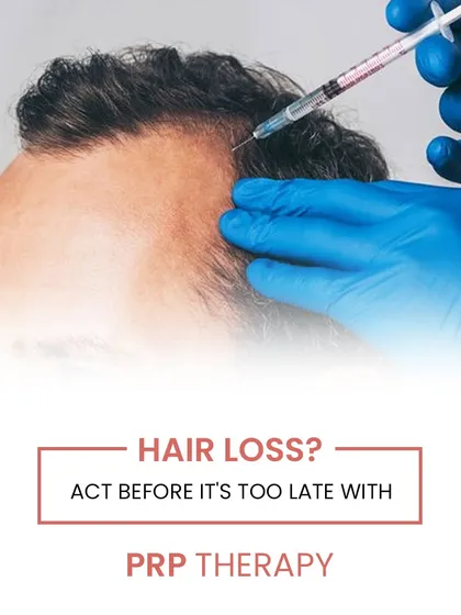 Hair loss is progressive, and early intervention is key to preventing irreversible follicle damage. PRP therapy is a proactive and effective medical treatment to address thinning hair before it becomes a more significant concern.