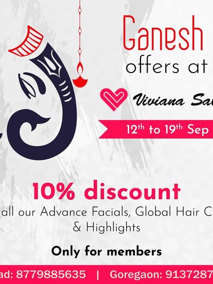 To celebrate Ganesh Chaturthi, I offered a special 10% discount on all my advanced facials for members. I love creating special offers during festive times to help you get ready for the celebrations.