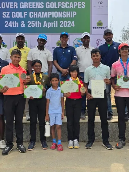 The full lineup of our winners and coaches at the South Zone event. We are proud of every player who competes and represents our academy.