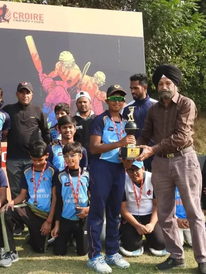 The goal of every tournament is to compete and win. Here is our Croire CC (A) team celebrating as the runners-up in the Croire Youth Cup 2022.