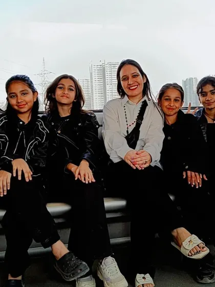 Our dance family on the move! Taking our students for a special shoot at Zen Studio in Andheri West. We create opportunities for them to experience a professional shoot environment.