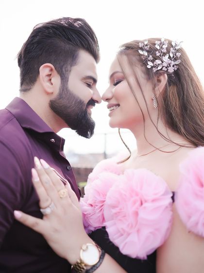 A cherished photo with my husband from our baby shower. These are the moments that I will treasure forever, and feeling beautiful just adds to the joy.