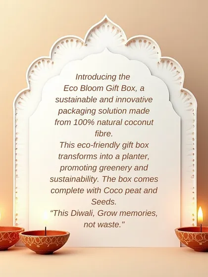 My Eco Bloom Gift Box is a gift that keeps on giving. The packaging itself is made from 100% natural coconut fibre and is designed to be used as a planter after the gifts are enjoyed. Each box comes with coco peat and seeds, making it a truly zero waste and memorable gift.