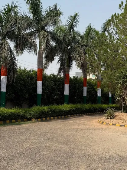 The path to your dream. The trees at our Ambala campus are painted in the tricolor, instilling a sense of patriotism in every corner of the academy.