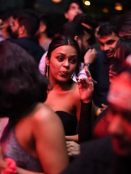 A candid shot of the crowd, capturing the authentic vibe of the night.