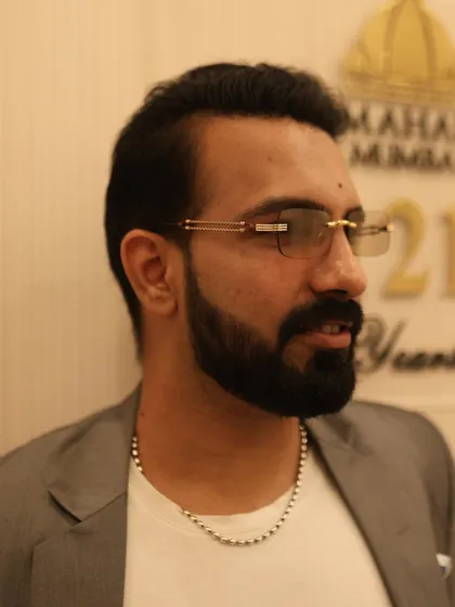 Unleashing the beatmaker within. A few shots in a classic grey suit before a gig at the iconic Taj Mahal Palace.
