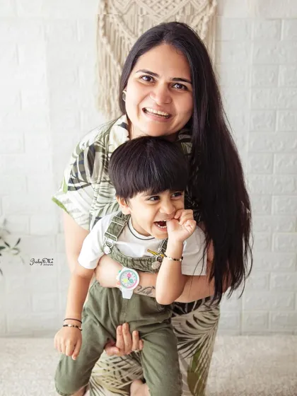 A candid and fun moment between a mother and her son. I love capturing these real, happy expressions during my family and toddler photoshoots.