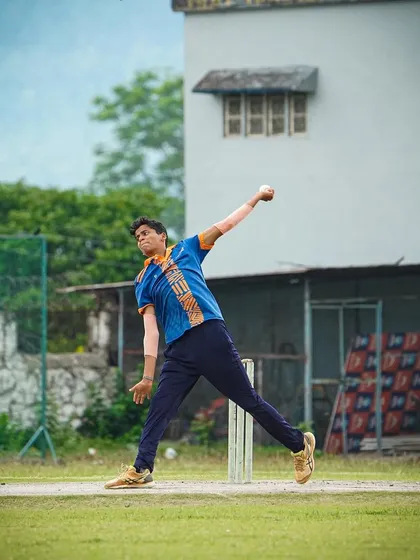 A clean and powerful bowling action from one of our players. We focus on developing repeatable, efficient actions to maximize speed and accuracy while minimizing injury risk.