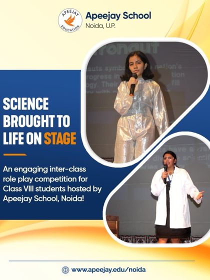 Science is brought to life on stage through our engaging inter-class role-play competition for Class VIII students. Participants dressed as innovators and astronauts, making scientific learning both interactive and memorable.