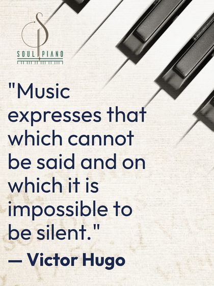 "Music expresses that which cannot be said..." This quote by Victor Hugo resonates deeply with my philosophy. I teach my students to use the piano to share the stories and emotions that words can't capture.