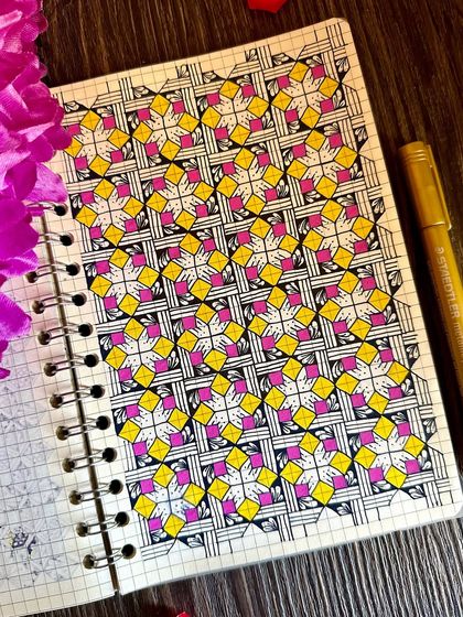 The same vibrant pattern, a perfect example of how I find my calm.