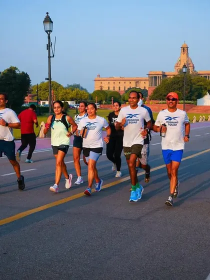 The pack energy is real. Here's our squad taking on an early morning run at Kartavya Path in Delhi. Training for an endurance race can be a lonely journey, but with us, you're never running alone. We sweat, struggle, and succeed together.