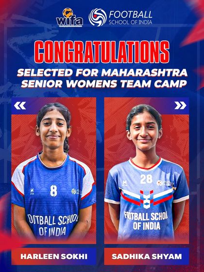 Two of our talented players, Harleen Sokhi and Sadhika Shyam, were shortlisted for the Maharashtra Senior Women's Team camp.