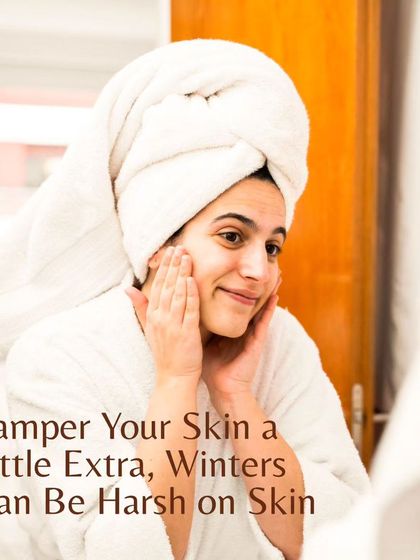 Pamper your skin a little extra, as winters can be harsh. Taking the time for a proper skincare routine at home, as seen here, complements the professional treatments you receive from us.