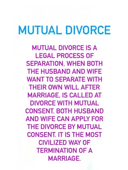 Mutual divorce is the most civilized way to end a marriage, where both partners agree to separate. I facilitate this process to make it as smooth and quick as possible for my clients.
