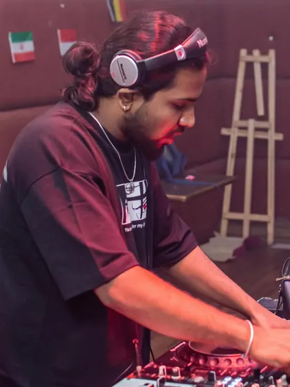 These shots capture me in my element, from different angles and at various events. Each one is a glimpse into my life as a music maker, focused on the craft and connecting with the crowd.