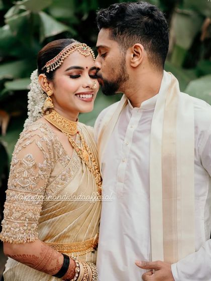 Padma Nandivada - Custom Groom's Wear Design Coordinated Couple Attire photo 13