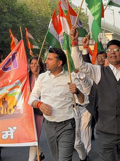 Participating in the Tiranga Yatra at Tis Hazari court to honor the bravery of the Indian Army. My patriotism is a core part of who I am.