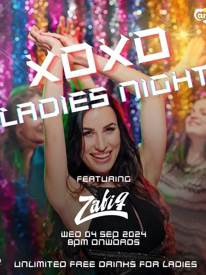 This ladies night flyer for Loft38 captures the fun and glamorous vibe of the event.