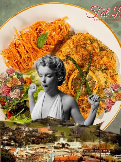 Is my Chicken Milanese the crispiest, tastiest bite in town? This collage with Marilyn Monroe suggests it’s certainly a showstopper. You be the judge.
