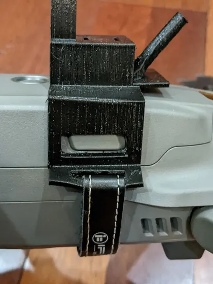 This is a close-up of my custom rig, mounting a Caddx Vista kit onto a Mavic 2 Pro drone. This setup allows me to fly a high-quality cinematic drone with the immersive view of FPV goggles.
