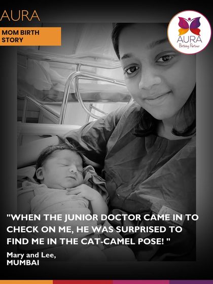 "When the junior doctor came in to check on me, he was surprised to find me in the cat-camel pose!" This moment from Mary's birth story shows how she actively used her knowledge to manage labor.