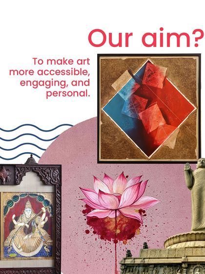 Our aim with 'On The Go' is to make art more accessible, engaging, and personal, as this graphic for our Hyderabad show illustrates.