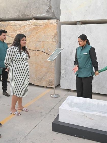 Glimpses from our founders' recent visit to Kishangarh, Rajasthan. Here we are learning about the timeless artistry of marble craftsmanship.