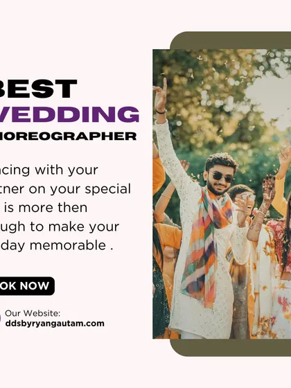 A candid shot of a couple enjoying the Baraat. These are the moments of pure joy that make Indian weddings so special.