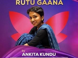 A portrait of artist Ankita Kundu, another talented performer from the 'Rutu Gaana' concert.