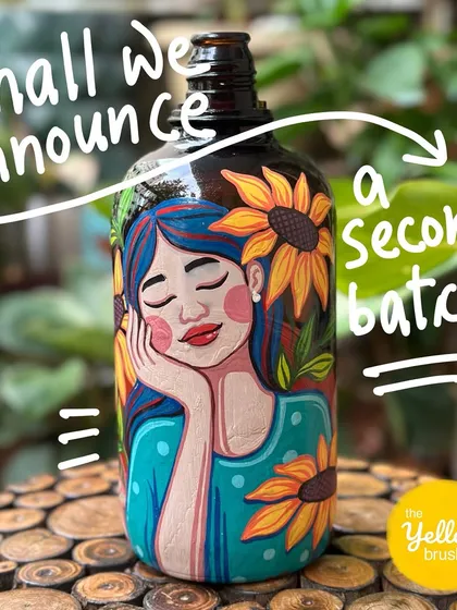 Our womanhood-themed bottle painting workshop sold out so fast. I'm so happy with the response and thinking of announcing a second batch.