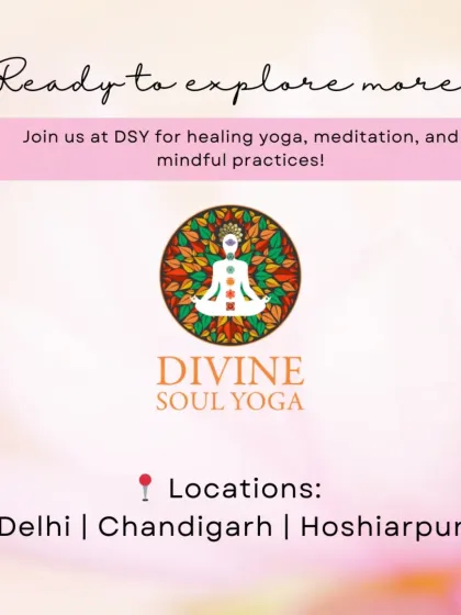 Ready to explore more? This is an invitation to join us at our studios in Delhi, Chandigarh, and Hoshiarpur for healing yoga, meditation, and other mindful practices that deepen your connection to self.
