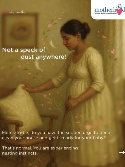 The sudden urge to deep clean your house is a classic sign of nesting instincts kicking in. It's a normal and productive way your body prepares for the new arrival.