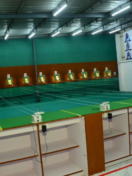 A view of our shooting range in Gujarat, part of our collaboration with Ror Sports Academy. We are expanding our mission to bring world-class shooting training to more people across the country.