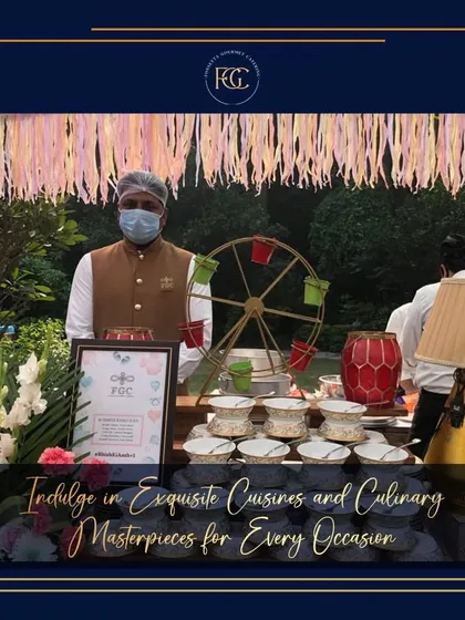 A whimsical live chaat station featuring a miniature Ferris wheel for serving. This creative setup adds a playful and memorable touch to any celebration.