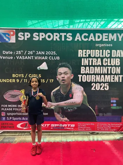 Another shot of the U17 girls' runner-up, Swara Kapadne.
