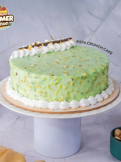 For those who love nutty flavors, our Pista Crunch Cake is a must-try. It's packed with the rich taste of pistachios and has a satisfying crunch in every slice.