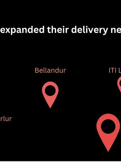 Wondering if I deliver to your area? Here’s a map of my current delivery network across Bangalore. I cover HSR Layout, Bellandur, Haralur, and many more places.