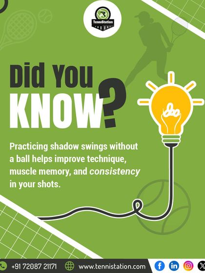 Did you know that practicing shadow swings without a ball can seriously improve your technique? This drill helps build muscle memory and consistency in your shots.