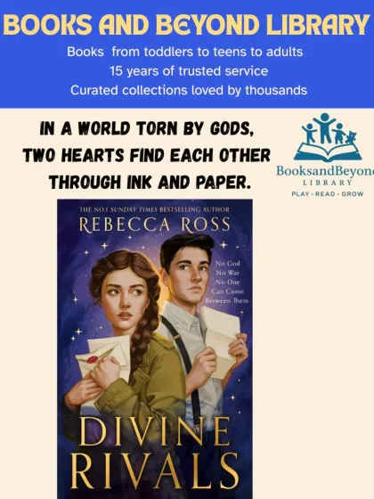 "Divine Rivals" is a beautiful story of love, letters, and a war between gods. Two rival journalists find themselves connected through a magical typewriter, starting an anonymous correspondence that blossoms into love amidst chaos.