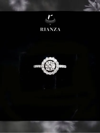 A duplicate image of the classic round solitaire in a halo setting, emphasizing its evergreen appeal. This design is beloved for its ability to maximize the diamond's brilliance.