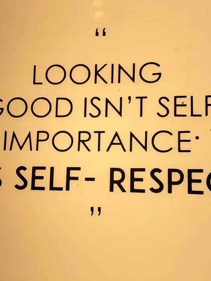 This quote perfectly captures my philosophy. Looking good is not about vanity; it is an act of self-respect that signals to yourself and others that you value your presence and your potential.