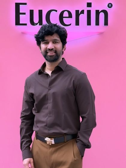 At the Eucerin event. It was a thrill to participate in a discussion supported by a brand with a 125-year legacy in skincare science.