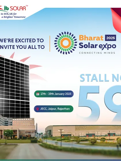 An invitation to the Bharat Solar Expo, just 8 days before the event. We encouraged industry professionals to join us at our stall to explore the next generation of solar technology.