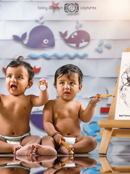 A variation of the twin artist theme, this time with a reflection that adds a creative touch. I always try to get a variety of unique shots during each session.