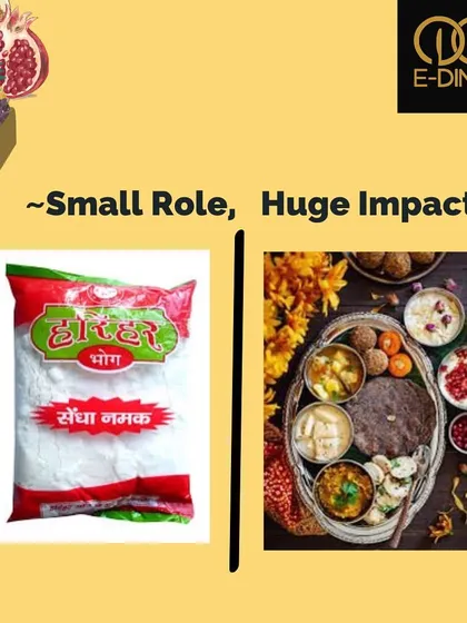 Small role, huge impact. Just like Sendha Namak (rock salt) is essential for a Vrat thali, I focus on the small details to make your food perfect.