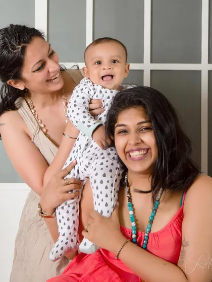 The special bond between aunts ('maasi') and their nephew. There's so much love and excitement when a new baby joins the family, and it's a joy to capture.